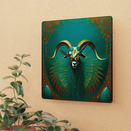 Liminal Week Goat Acrylic Wall Clock