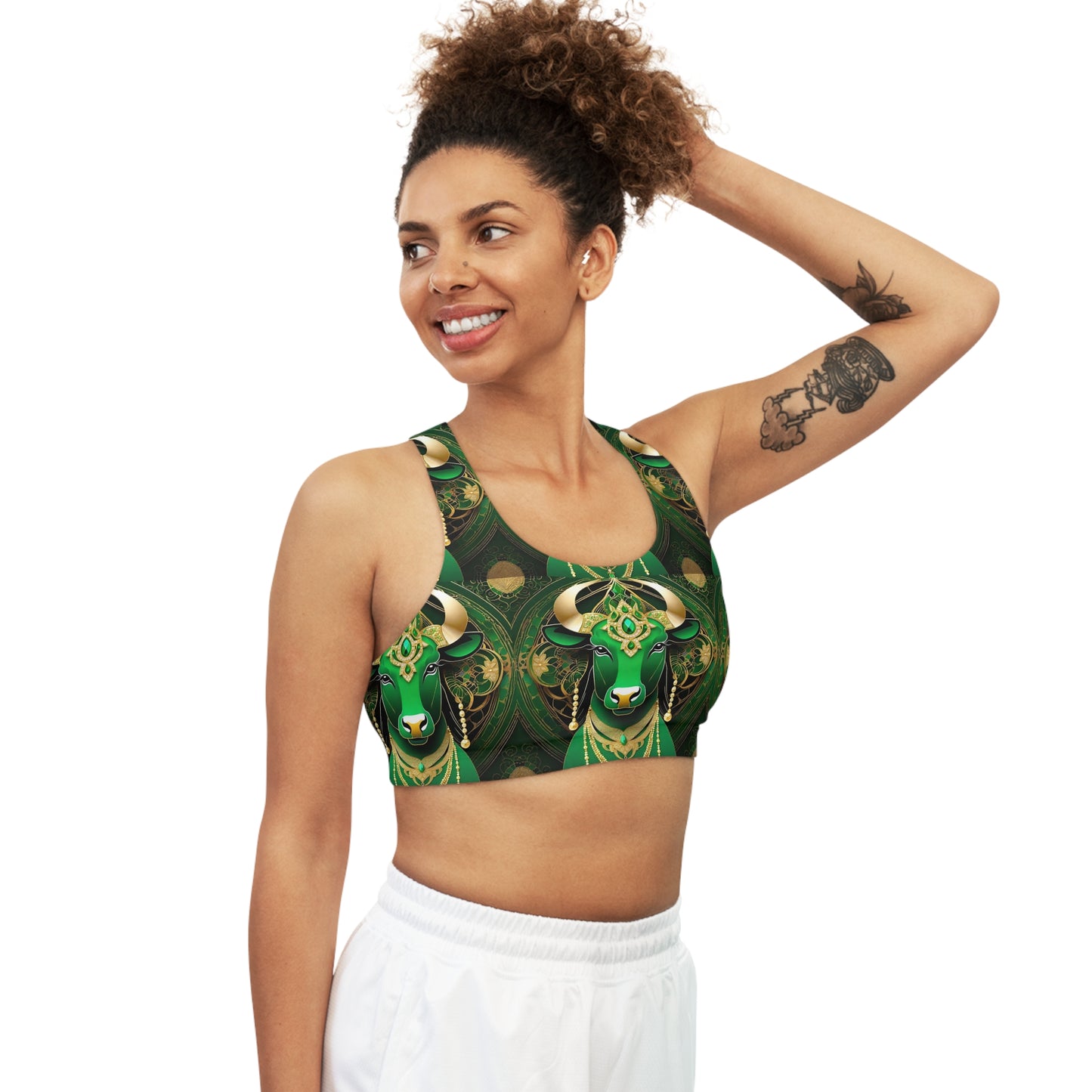 Emerald Bull of May Softflex Sports Bra 🇺🇸