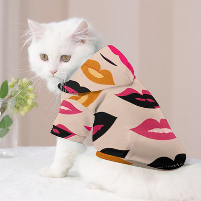 Lots O Lips Pet Hoodie