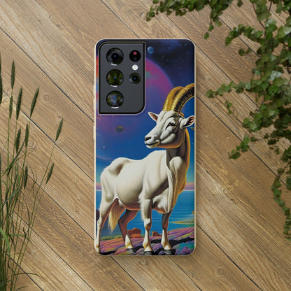 Goat of Mountain and Sea Eco Elegance Biodegradable Cases 🌱