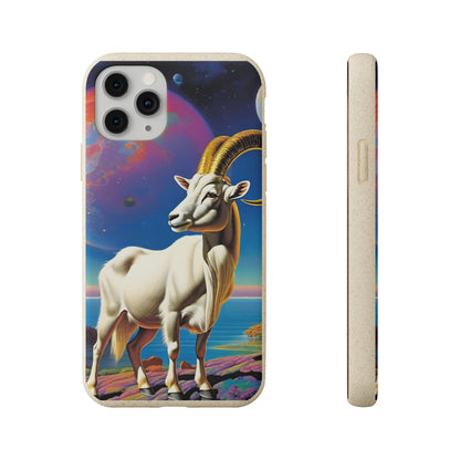 Goat of Mountain and Sea Eco Elegance Biodegradable Cases 🌱