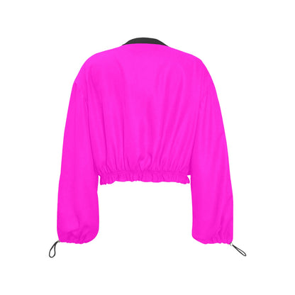 Day Glow Solids Chiffon Cropped Jacket