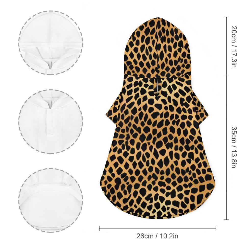 Deep Cheetah Pet Hoodie