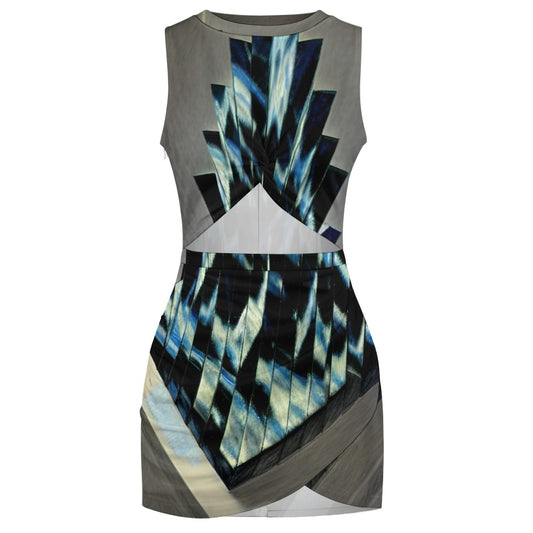 Magic Mirror Mini Wrap Dress