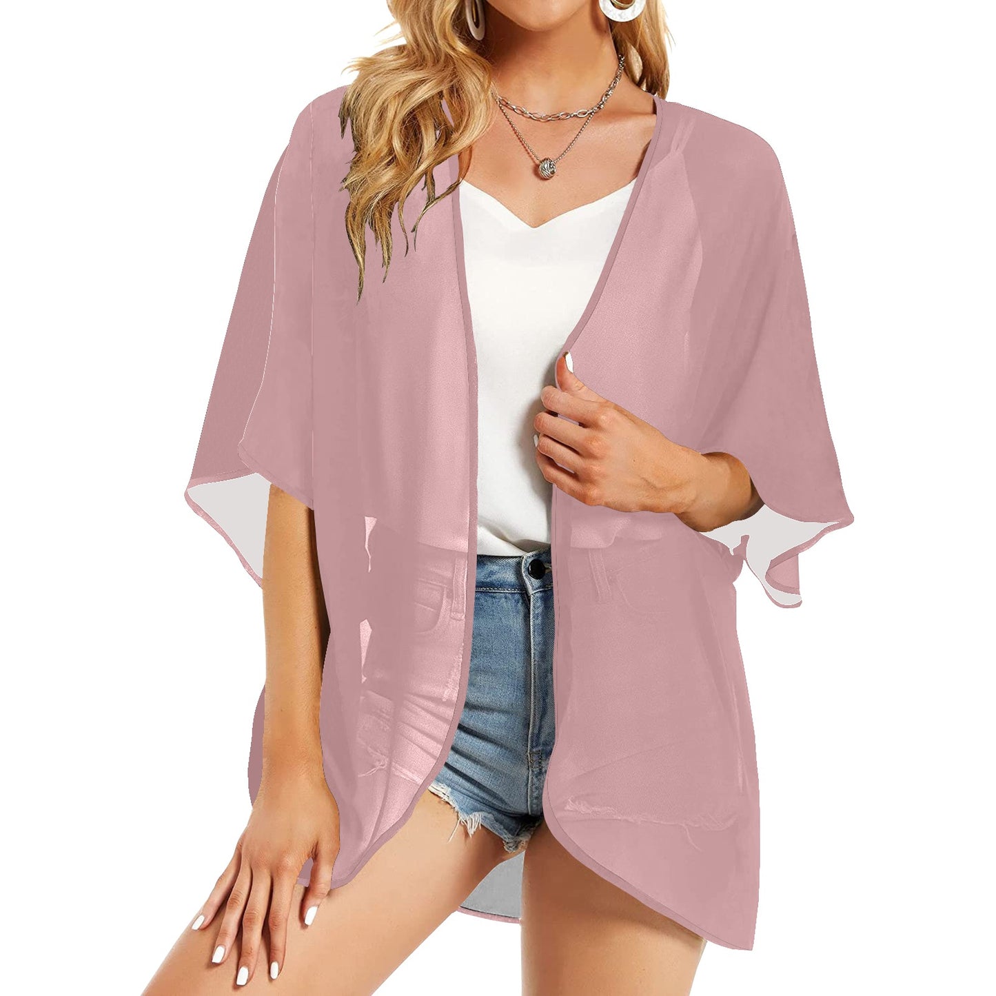 Solid Colors Chiffon Cardigan