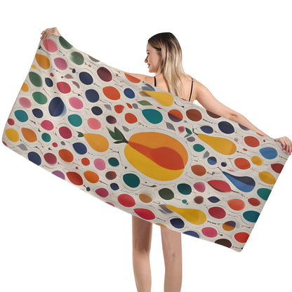 Fruit Drops Microfiber Beach Towel