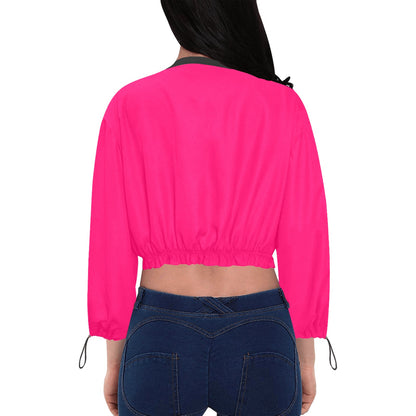 Day Glow Solids Chiffon Cropped Jacket