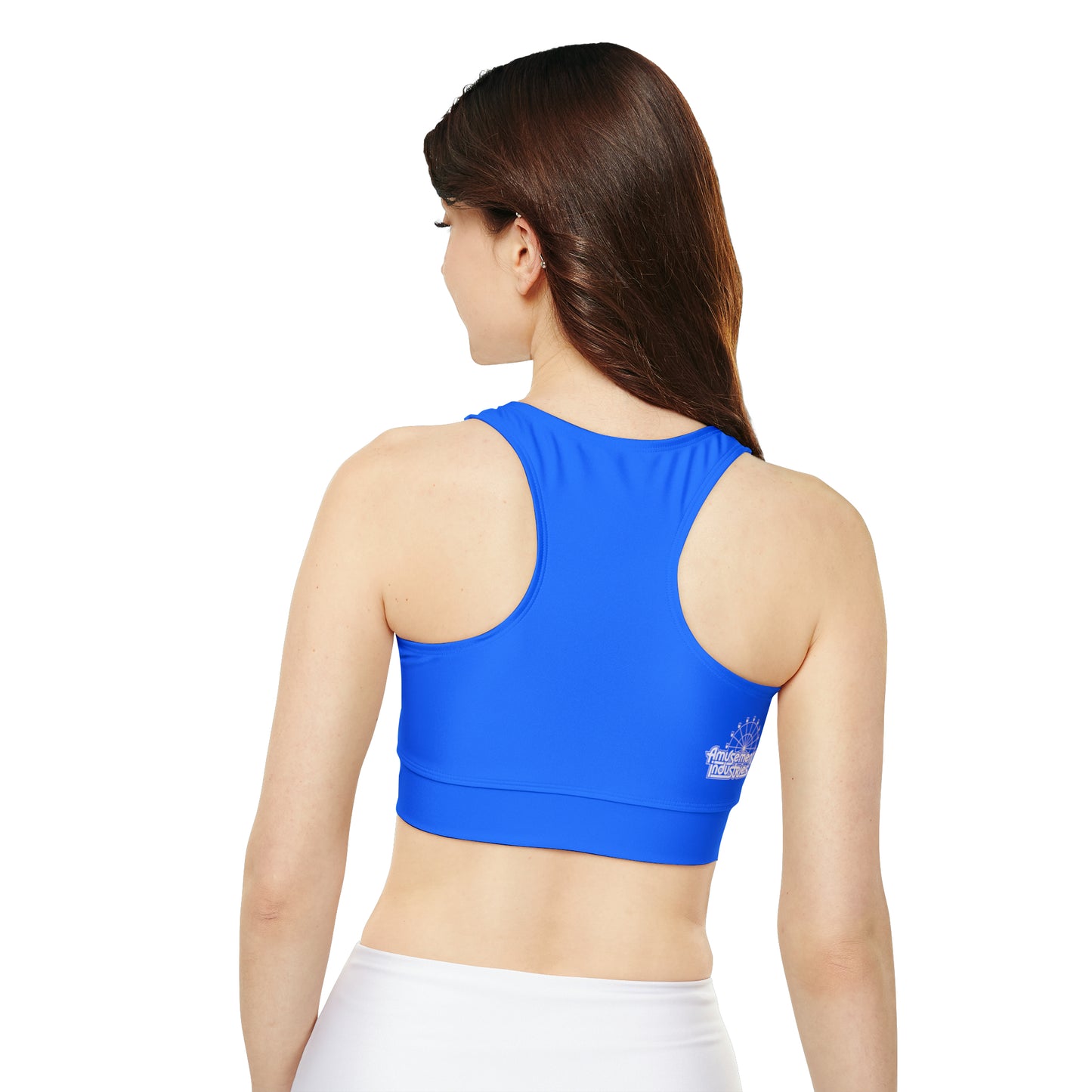 Blue Crewneck Sports Bra 🇺🇸