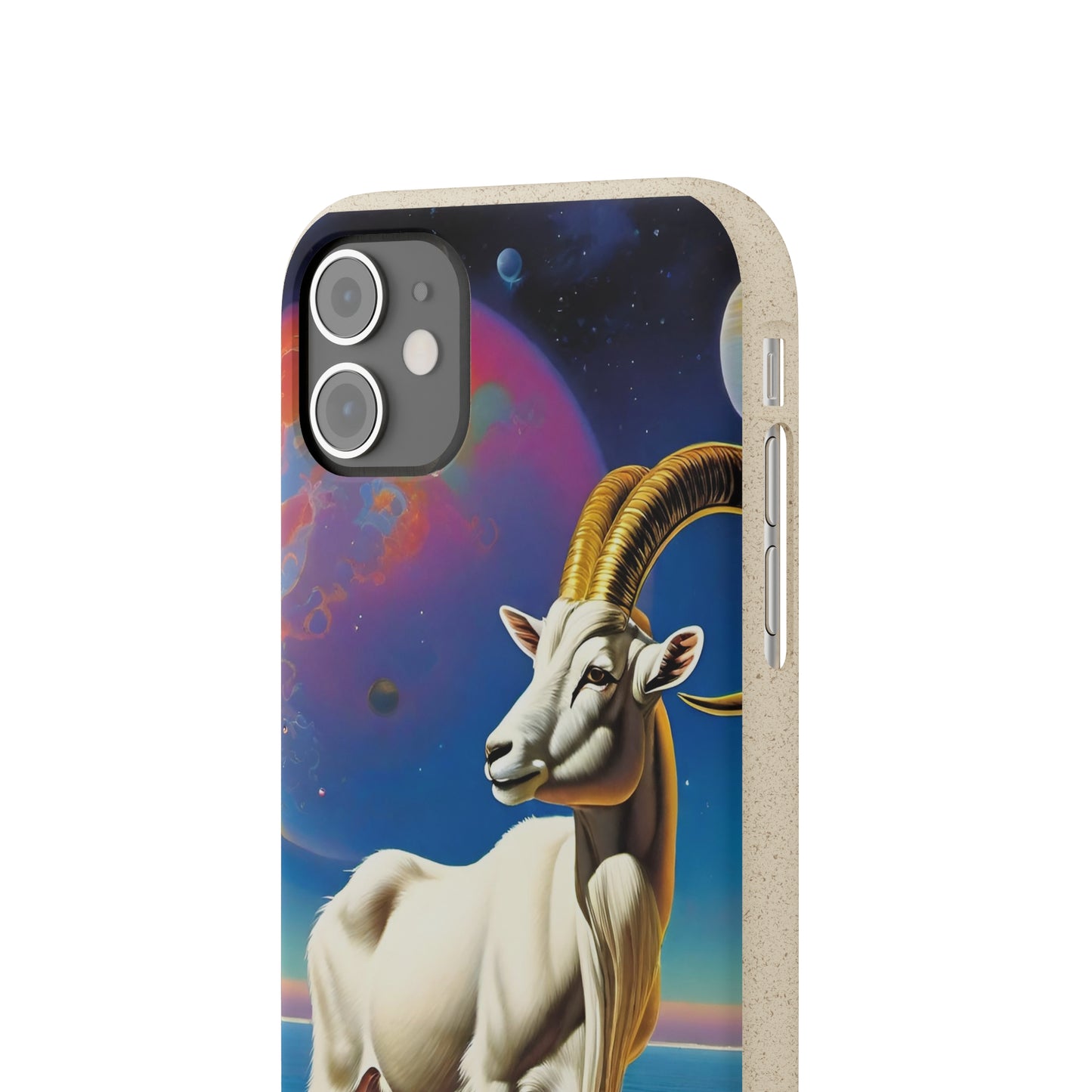 Goat of Mountain and Sea Eco Elegance Biodegradable Cases 🌱