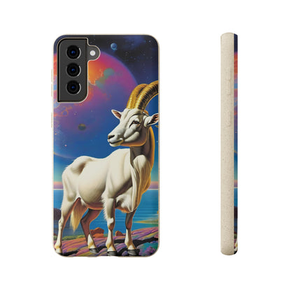 Goat of Mountain and Sea Eco Elegance Biodegradable Cases 🌱