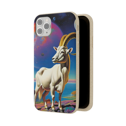 Goat of Mountain and Sea Eco Elegance Biodegradable Cases 🌱