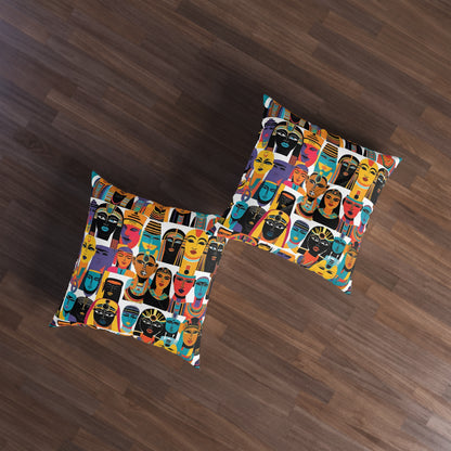 Kemetic Social Club Tufted Square Floor Pillow