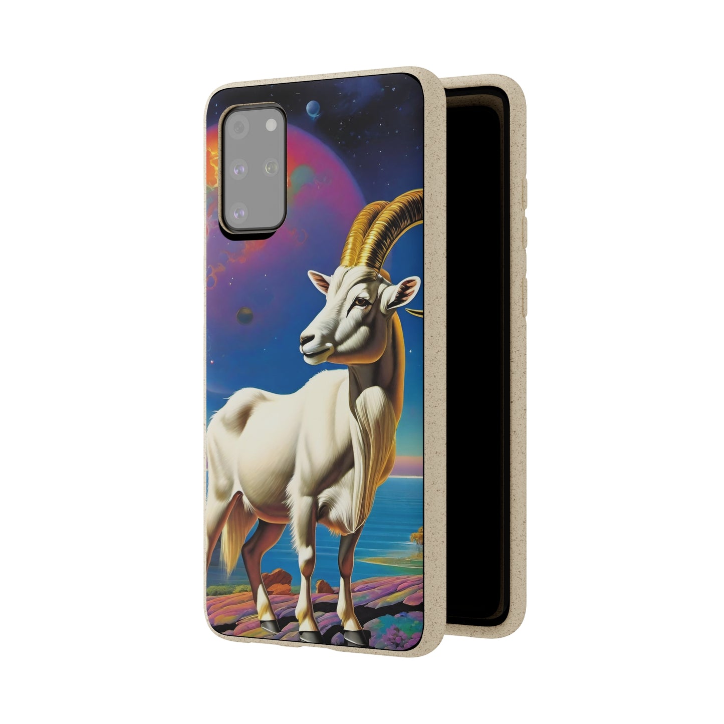 Goat of Mountain and Sea Eco Elegance Biodegradable Cases 🌱