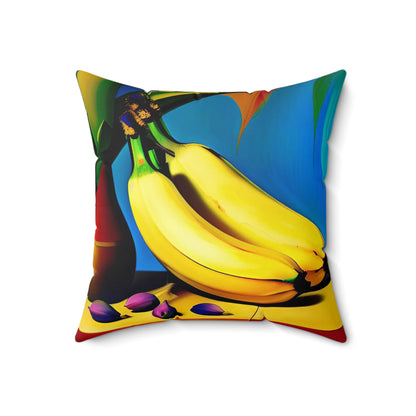 Coco Banana Faux Suede Square Pillow