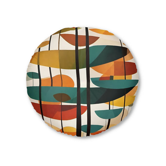 Fall Feelings Palette Plush Round Floor Pillow