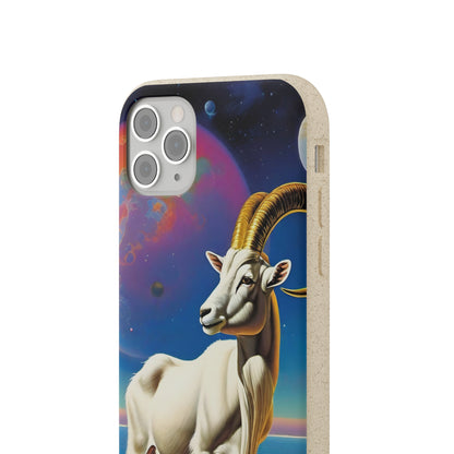 Goat of Mountain and Sea Eco Elegance Biodegradable Cases 🌱