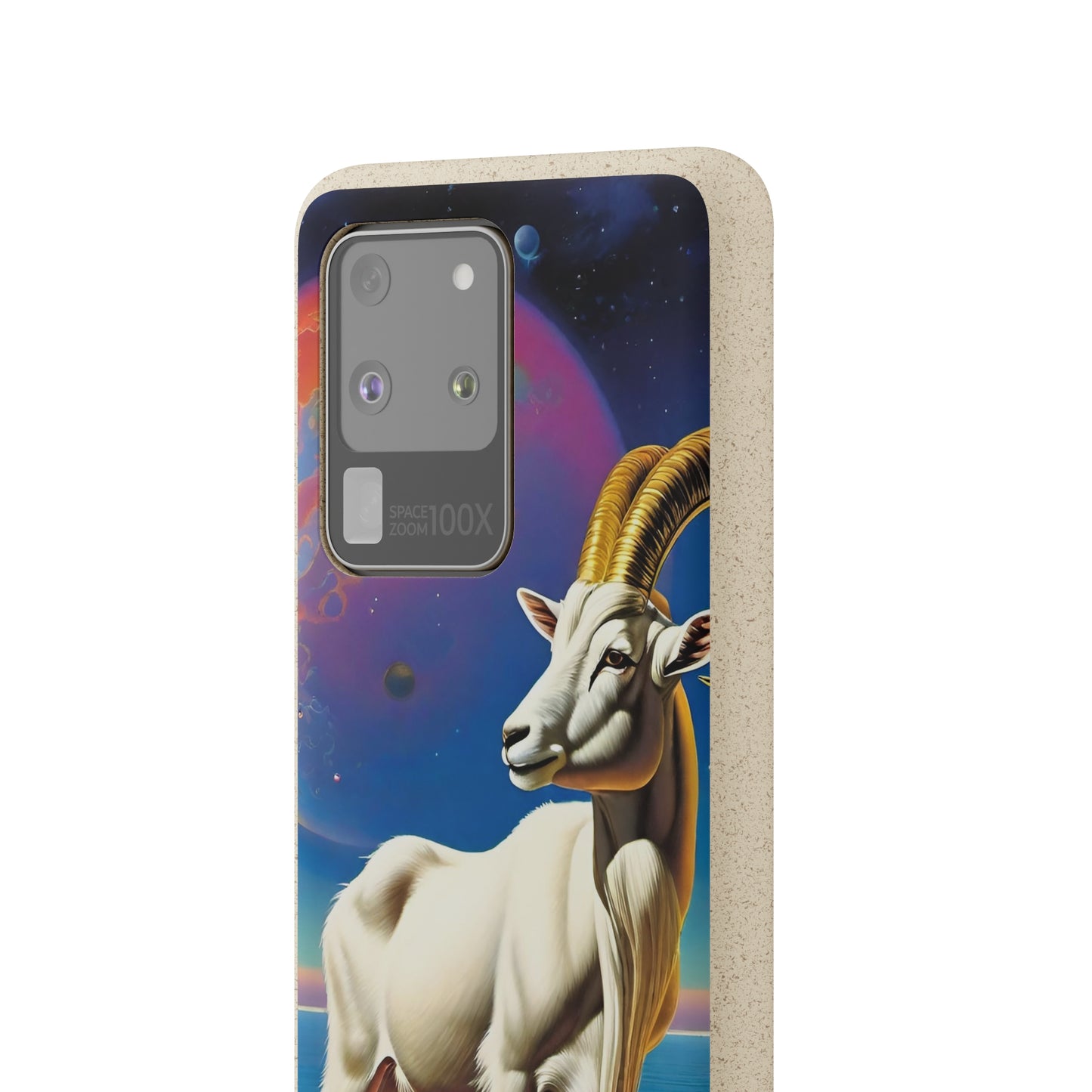 Goat of Mountain and Sea Eco Elegance Biodegradable Cases 🌱