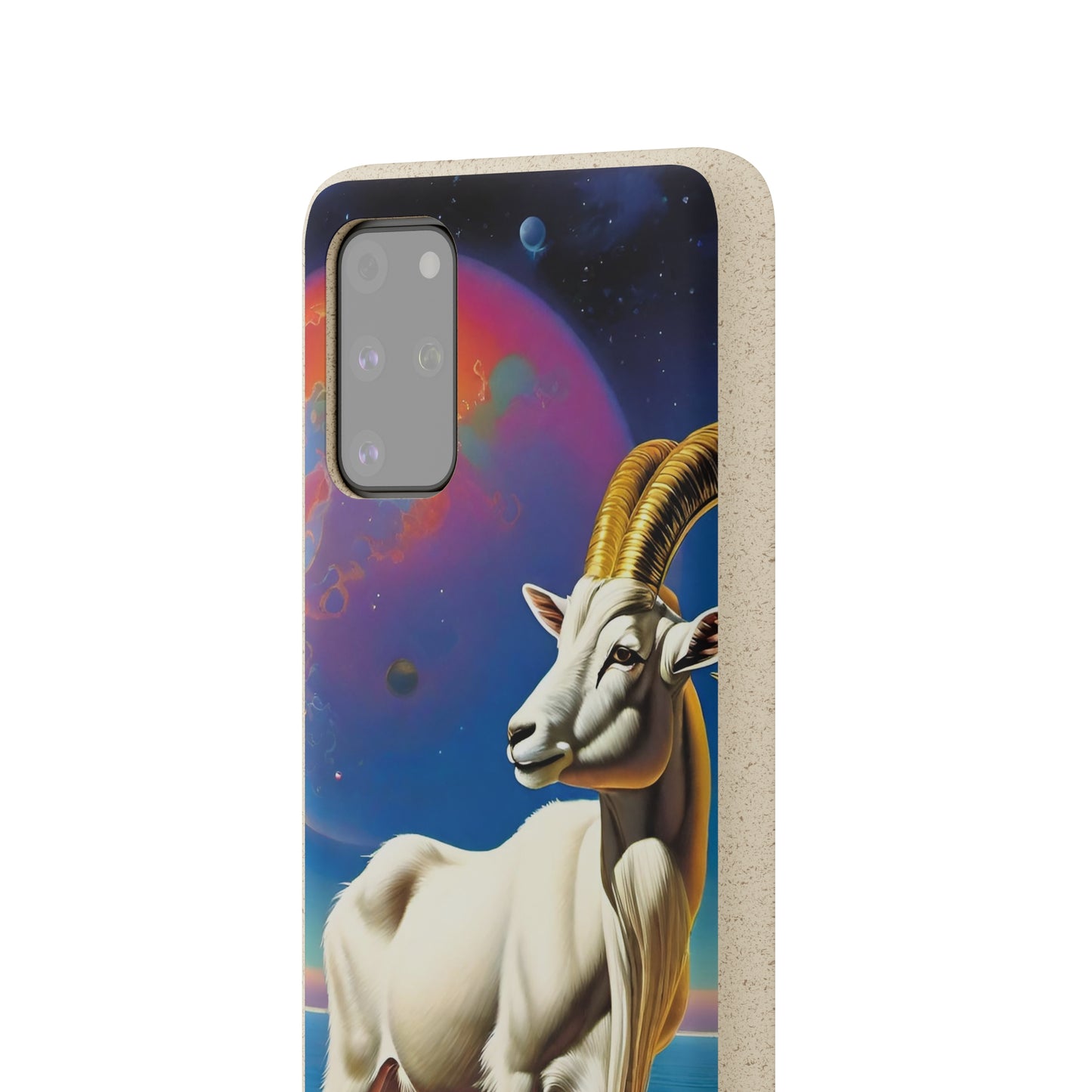 Goat of Mountain and Sea Eco Elegance Biodegradable Cases 🌱