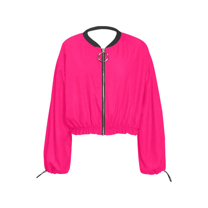 Day Glow Solids Chiffon Cropped Jacket