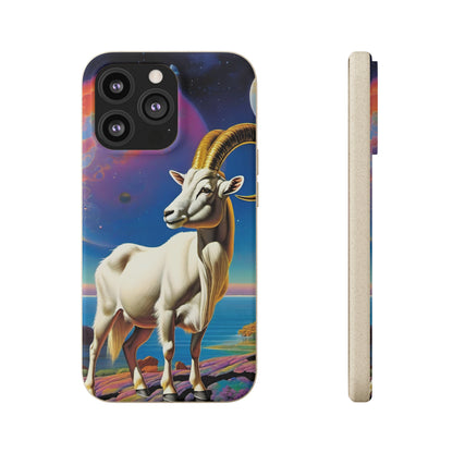 Goat of Mountain and Sea Eco Elegance Biodegradable Cases 🌱