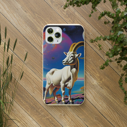 Goat of Mountain and Sea Eco Elegance Biodegradable Cases 🌱