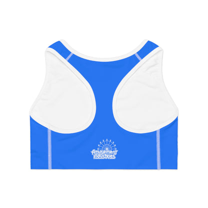 Blue Classic Sports Bra 🇺🇸