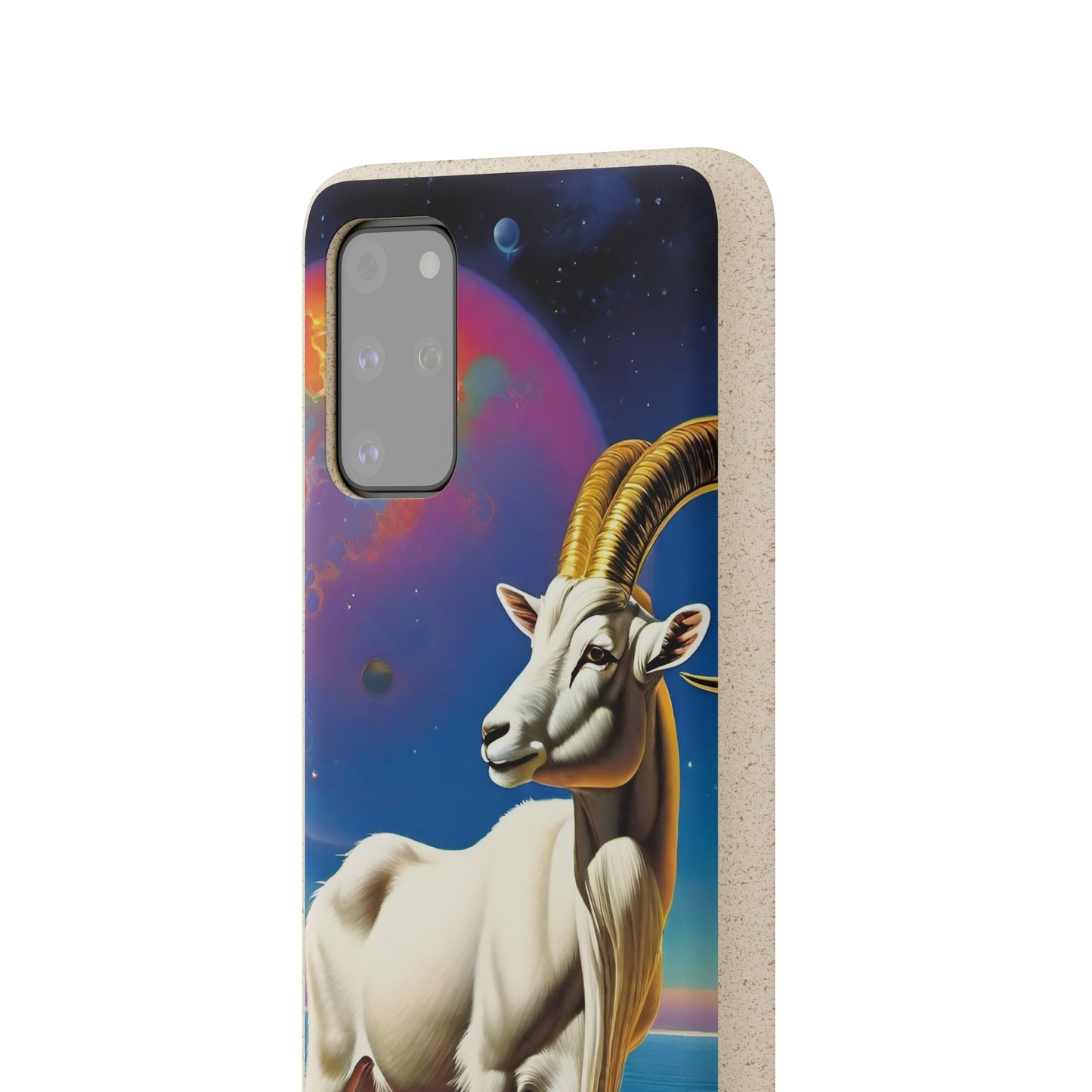 Goat of Mountain and Sea Eco Elegance Biodegradable Cases 🌱