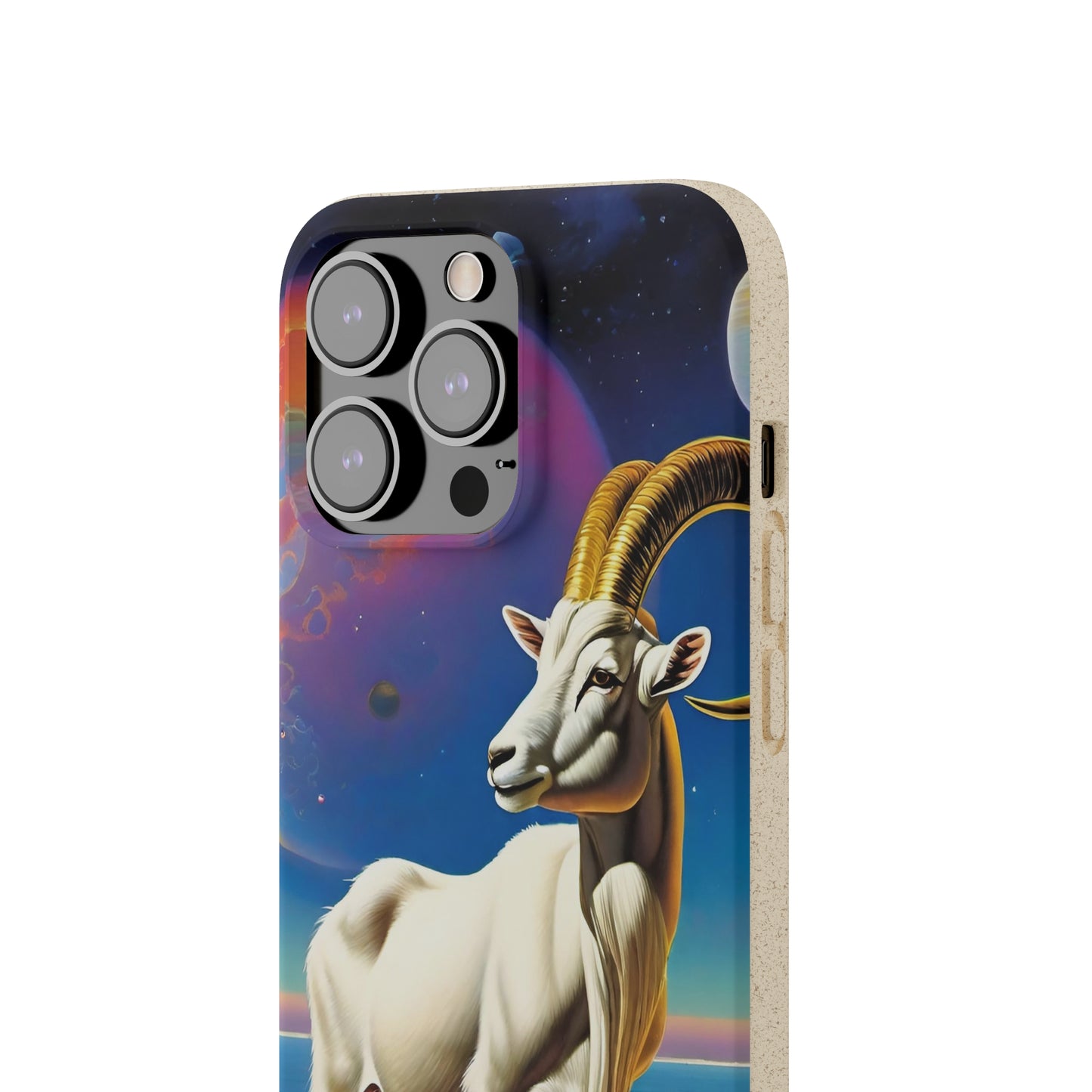 Goat of Mountain and Sea Eco Elegance Biodegradable Cases 🌱