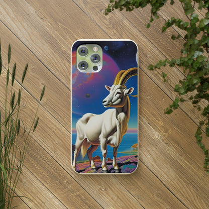 Goat of Mountain and Sea Eco Elegance Biodegradable Cases 🌱