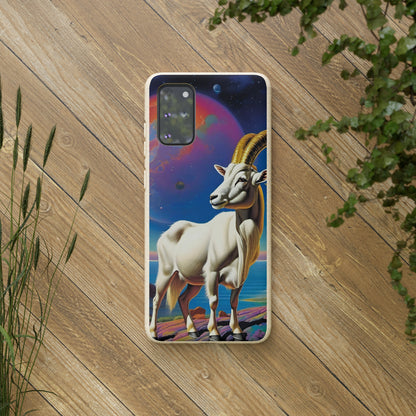 Goat of Mountain and Sea Eco Elegance Biodegradable Cases 🌱