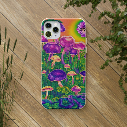 Magic Mushrooms EcoElegance Biodegradable Cases 🌱