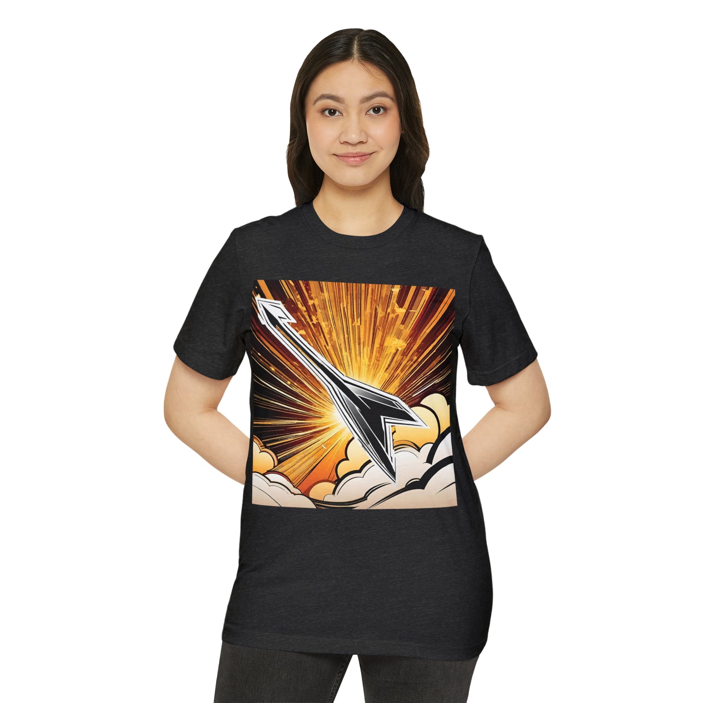 Arrow Sunrise Unisex EcoChic T-Shirt ♻️