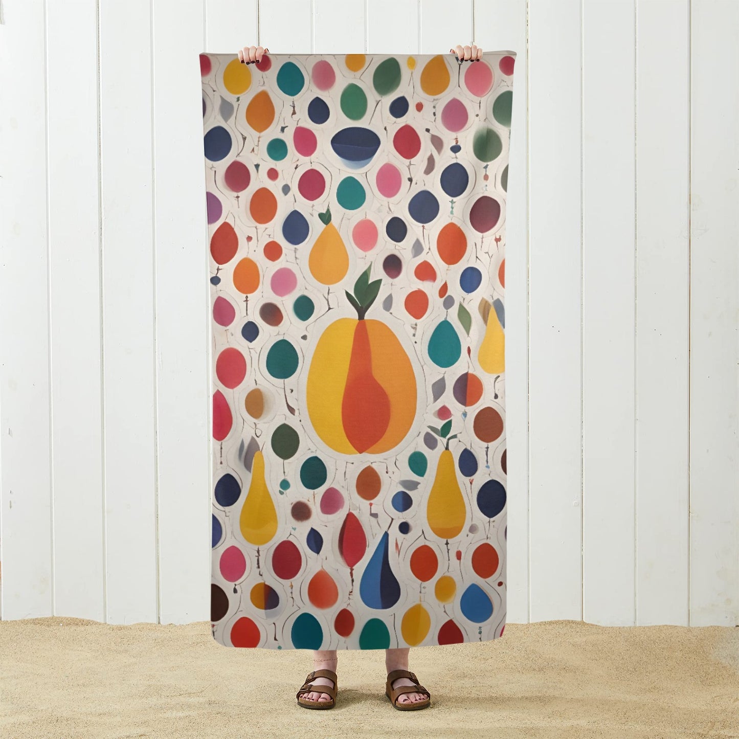 Fruit Drops Microfiber Beach Towel