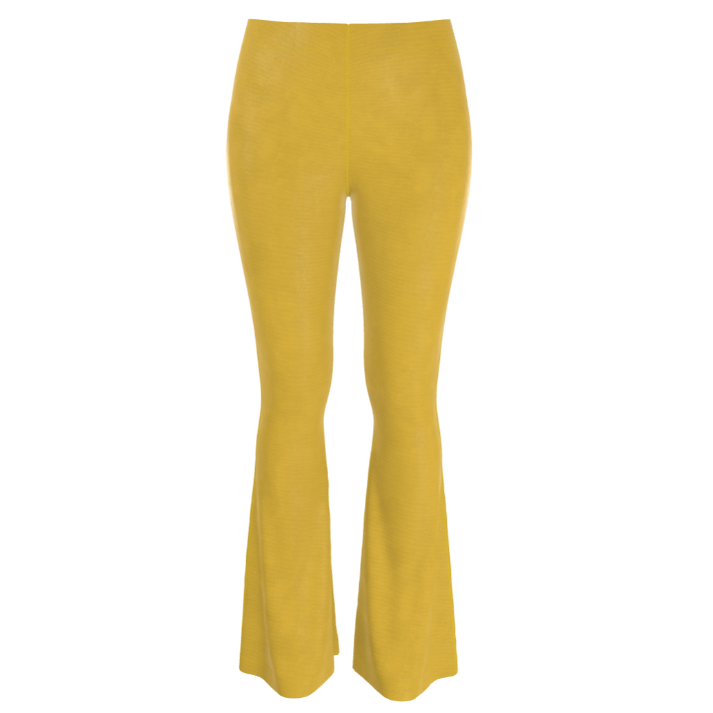 Honey Gold Lux Velour Flares