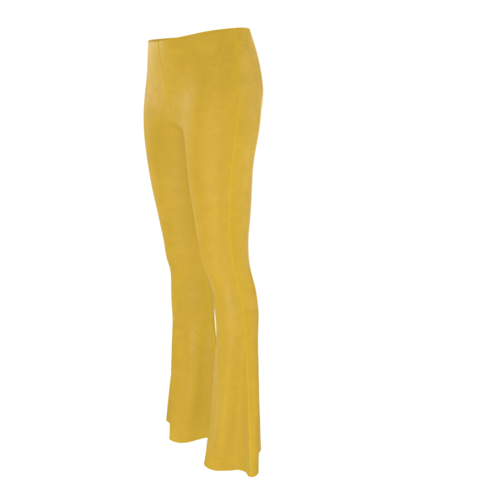 Honey Gold Lux Velour Flares