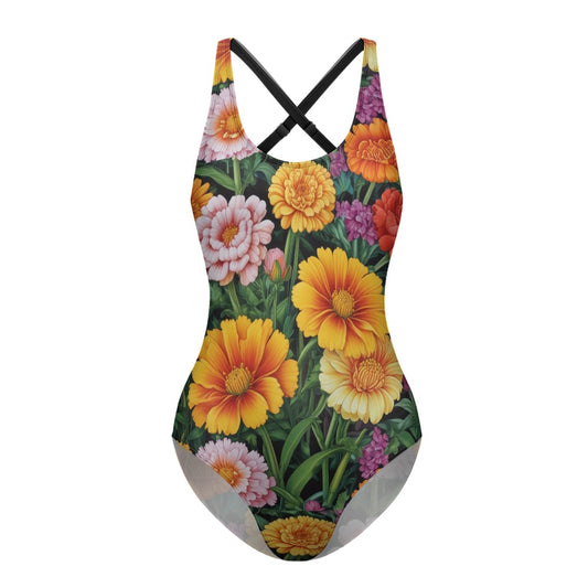 Daytime Daisies Adjustable One Piece Swimsuit