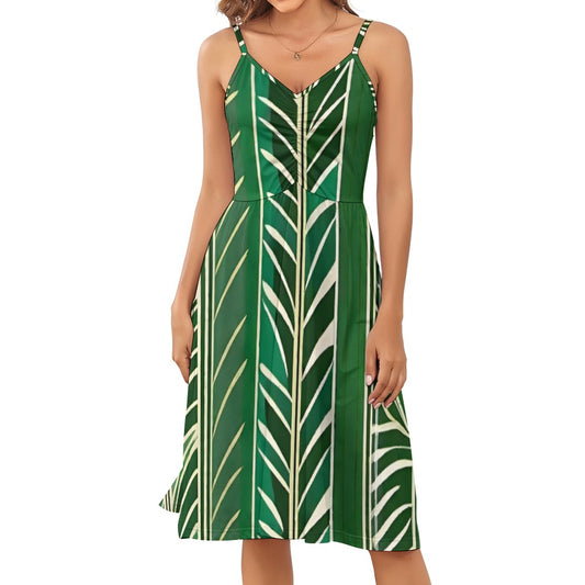 Bamboo Strapless A-line Dress