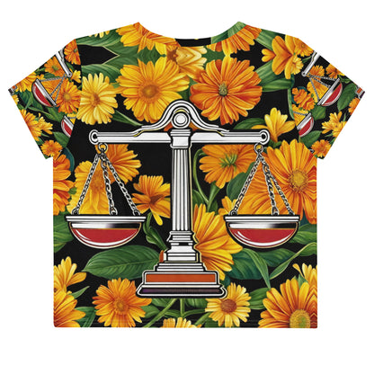 Libra's Calendulas Crop Tee