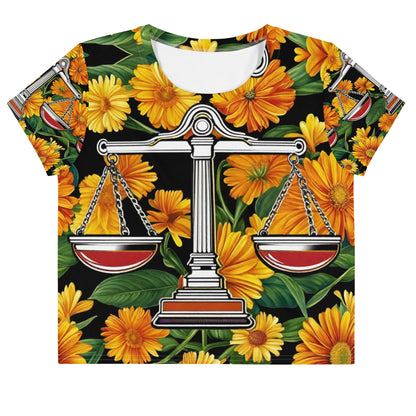 Libra's Calendulas Crop Tee