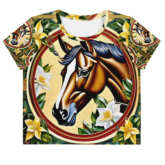 December Horse Crop Tee