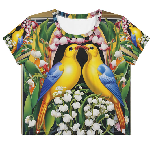 Gemini Birds of the Valley Crop Tee