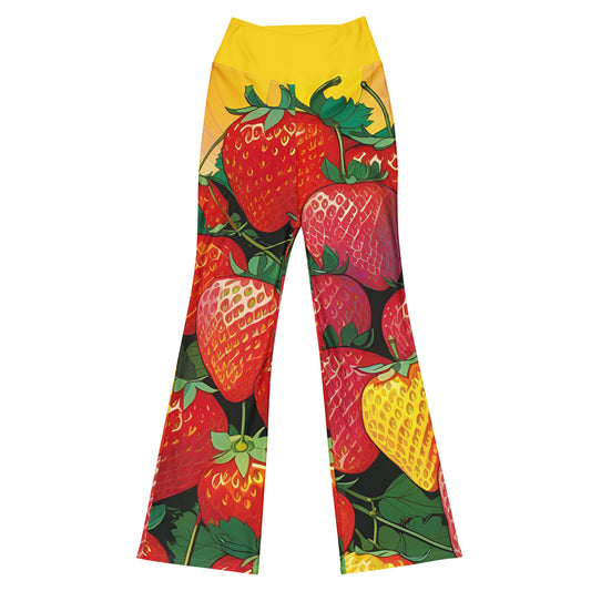 Strawberry Mound Flare Leggings  ♻️✅