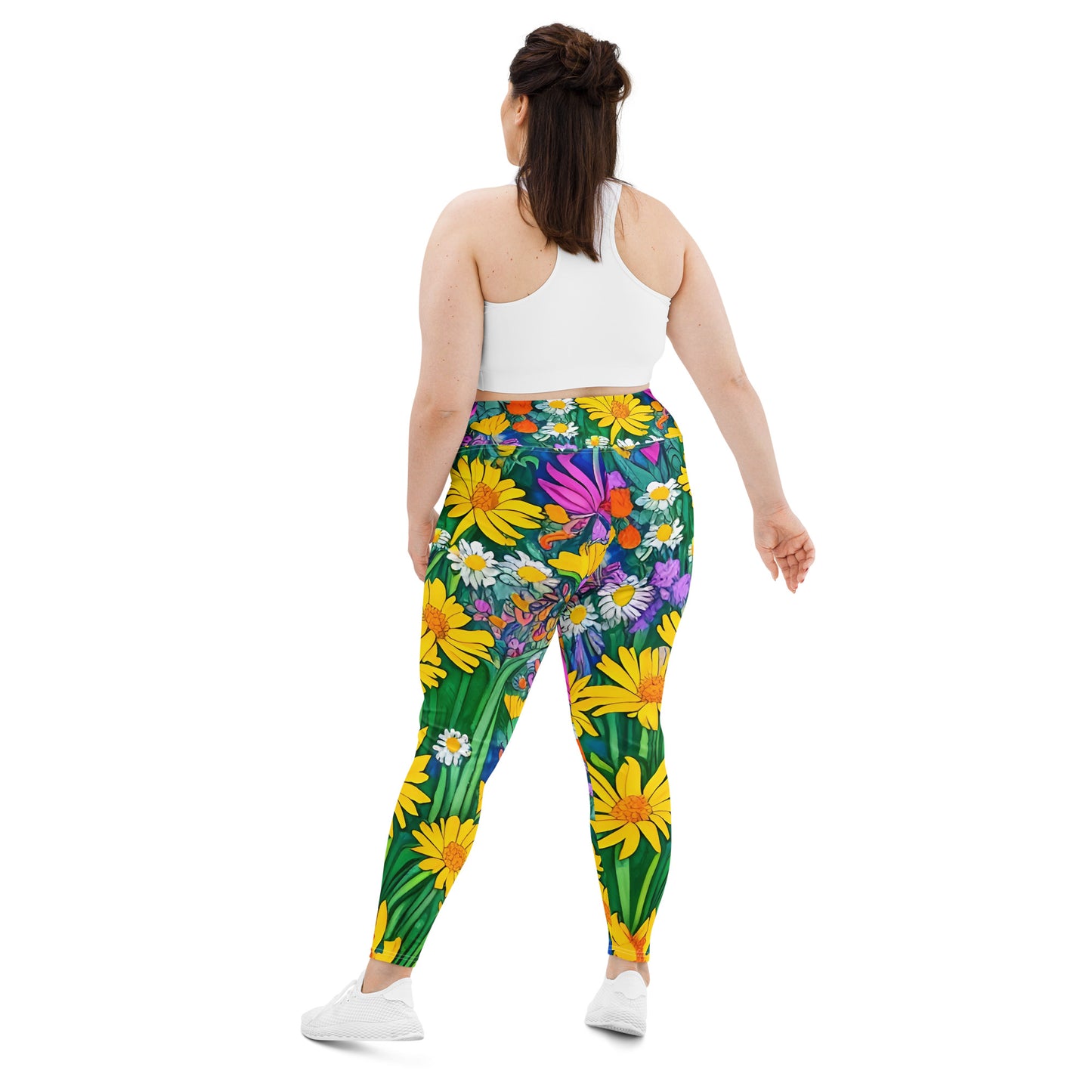 Daisy Bouquet Plus Size Leggings