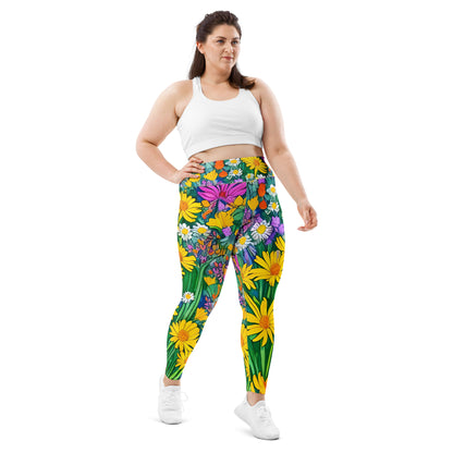 Daisy Bouquet Plus Size Leggings