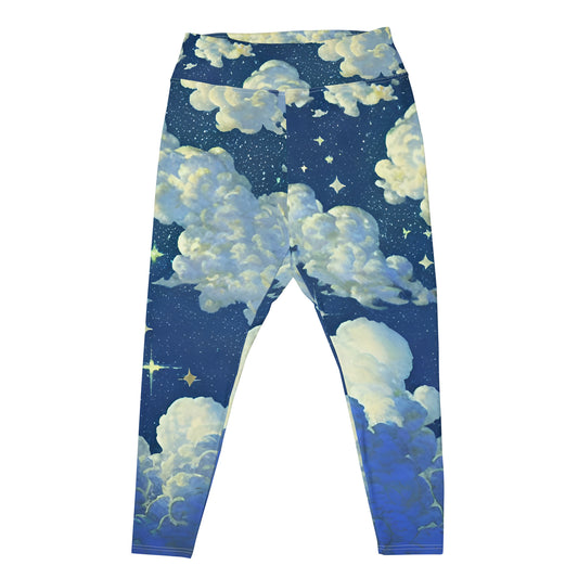 Paradise Sky Plus Size Leggings