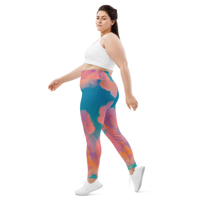 Roseate Sunset Plus Size Leggings