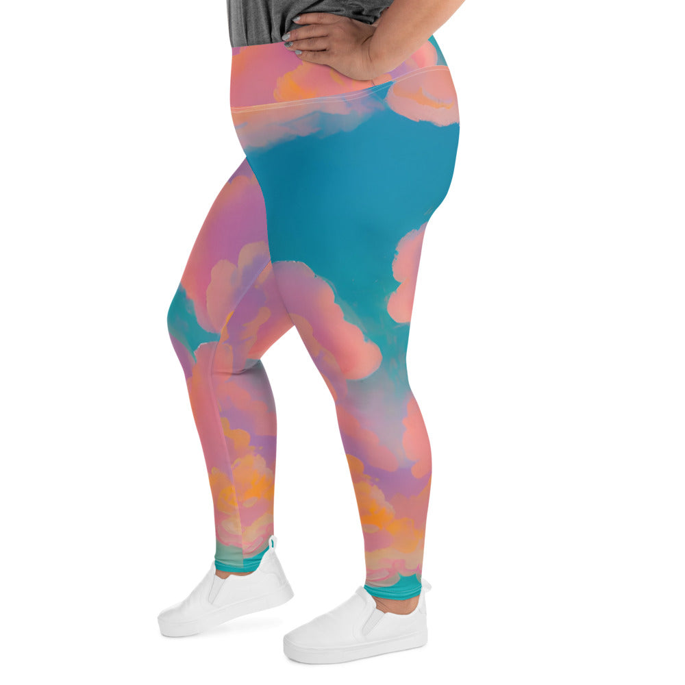 Roseate Sunset Plus Size Leggings