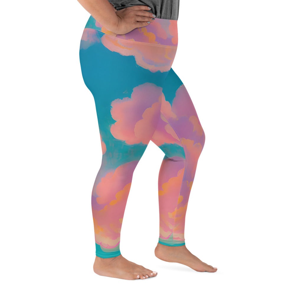 Roseate Sunset Plus Size Leggings