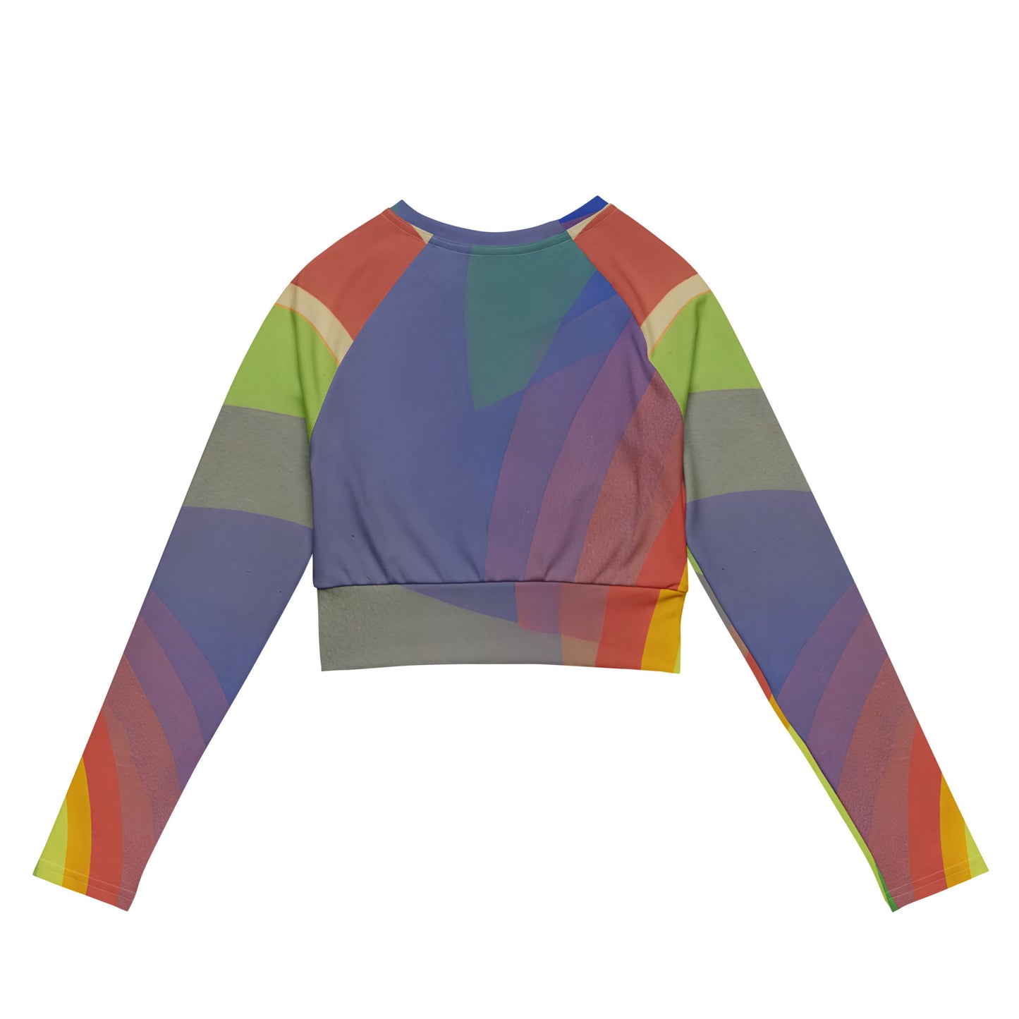 Many Rainbows Long-Sleeve Crop Top ♻️✅