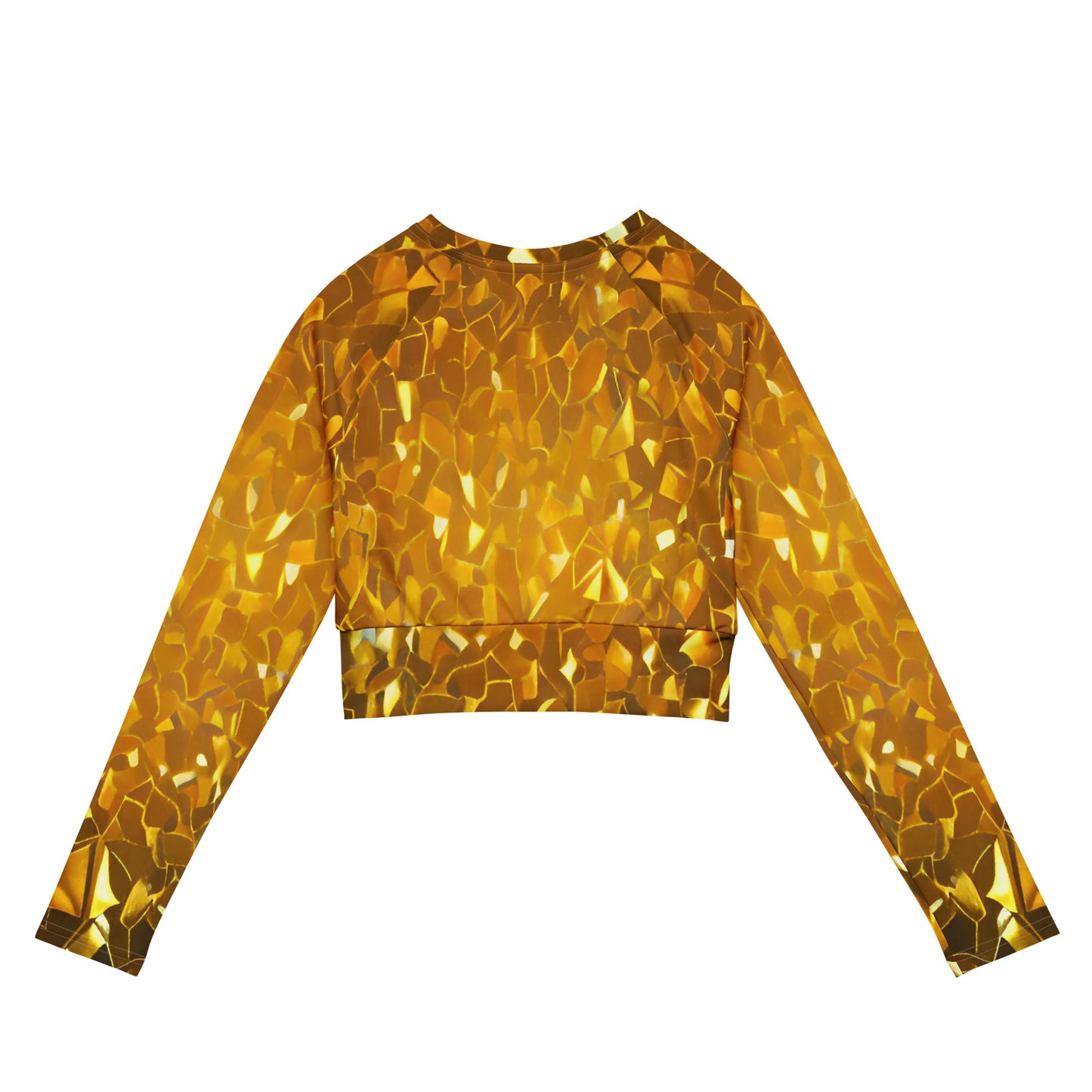 Golden Mirrors Long Sleeve Crop Top ♻️✅